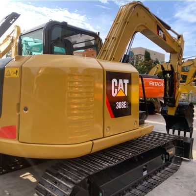 Powerful Yellow Hydraulic Used CAT Excavator Crawler Type 2nd Hand Diggers CAT308D