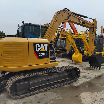Powerful Yellow Hydraulic Used CAT Excavator Crawler Type 2nd Hand Diggers CAT308D
