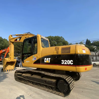 10T CAT320C Used Construction Machinery 2nd Hand Crawler Caterpillar Excavator 110kw
