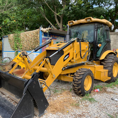 3283kg Load Used Loader 2nd Hand CAT 420F Backhoe Loader 76.1kW For Construction