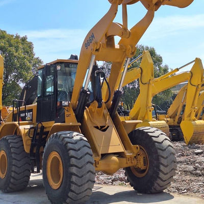 Building Used Backhoe Loader CAT 966H 6T Load 2nd Hand Tractor Backhoe Loader