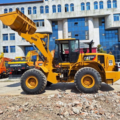 Building Used Backhoe Loader CAT 966H 6T Load 2nd Hand Tractor Backhoe Loader