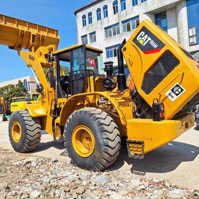 Building Used Backhoe Loader CAT 966H 6T Load 2nd Hand Tractor Backhoe Loader