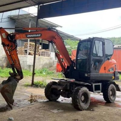 Used Mini Wheel Excavator Digger DOOSAN DH60 Second Hand Excavator 5550 kg