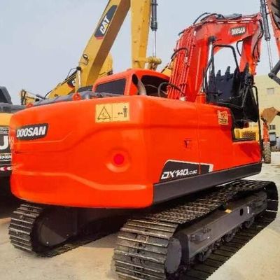 Used Doosan DH140 12 Tons Crawler Excavator Old Earth Moving Machinery