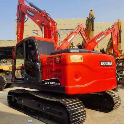Used Doosan DH140 12 Tons Crawler Excavator Old Earth Moving Machinery