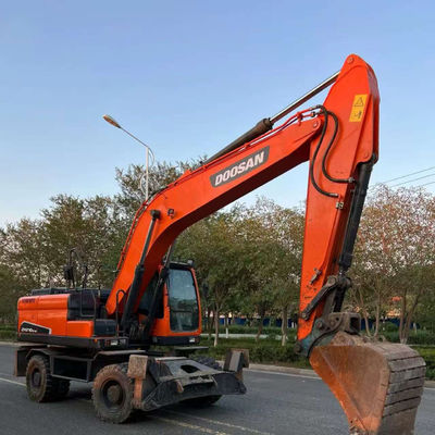 Doosan DX210W Used Wheel Excavator Hydraulic Mini Second Hand Digger 20100 kg