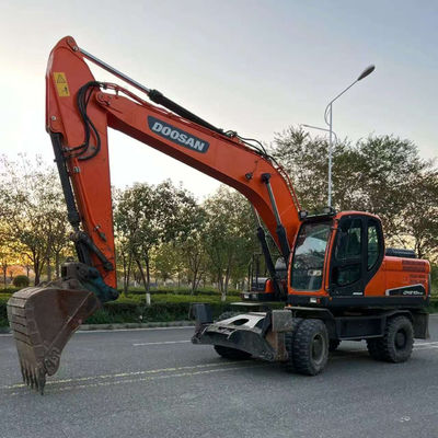 Doosan DX210W Used Wheel Excavator Hydraulic Mini Second Hand Digger 20100 kg