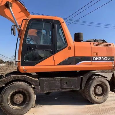 Doosan 210w-7 Used Wheel Excavator Digger 115kW For Mining Industry