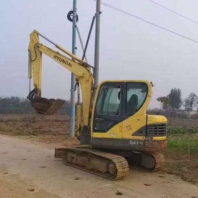 Second Hand Hyundai 60 Excavator Digger Mini Hydraulic Crawler Excavator 5850kg