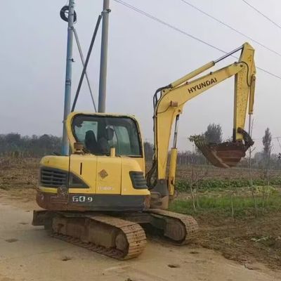 Second Hand Hyundai 60 Excavator Digger Mini Hydraulic Crawler Excavator 5850kg
