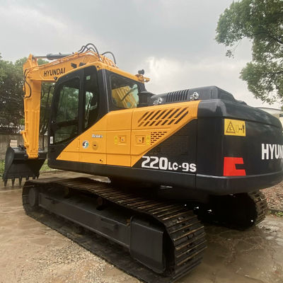 Construction Old Excavator Hyundai 220lc-9s Yellow Second Hand Excavator