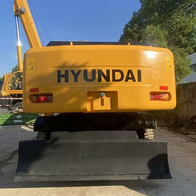 Used Hyundai Excavator 210w-7 Construction Machinery With Anti Abrasive Tracks