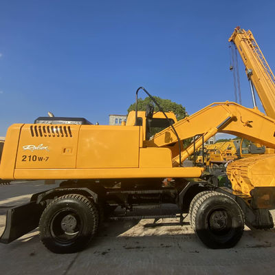 Used Hyundai Excavator 210w-7 Construction Machinery With Anti Abrasive Tracks
