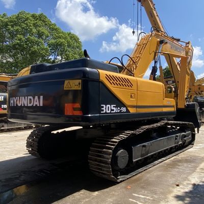 125KW Used Hyundai Excavator Hyundai 305lc-9s Hydraulic Crawler Excavator Yellow Color