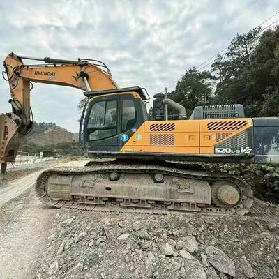 Used Hyundai Crawler Excavator Hyundai520-9 Old Digger 52170kg With Diesel Engine