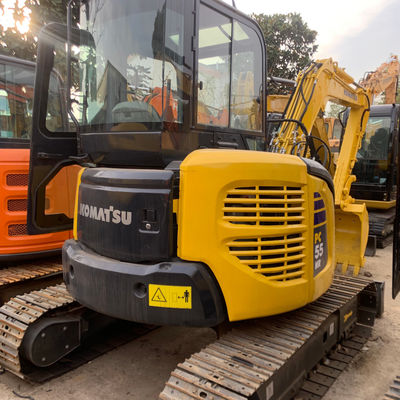 Used Crawler Hydraulic Excavator Komatsu Pc55 5160kg For Digging Foundations