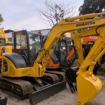 Used Crawler Hydraulic Excavator Komatsu Pc55 5160kg For Digging Foundations