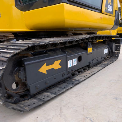 Crawler Used Komatsu Excavator Pc56 2nd Hand Diggers High Operating Efficiency