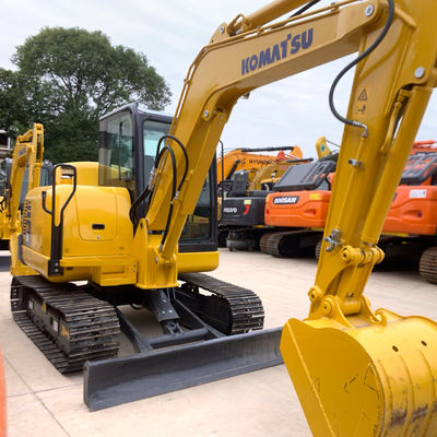 Crawler Used Komatsu Excavator Pc56 2nd Hand Diggers High Operating Efficiency