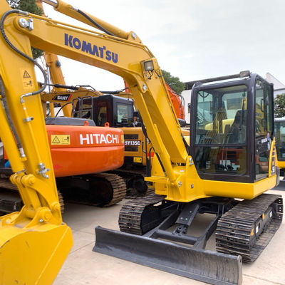 Crawler Used Komatsu Excavator Pc56 2nd Hand Diggers High Operating Efficiency