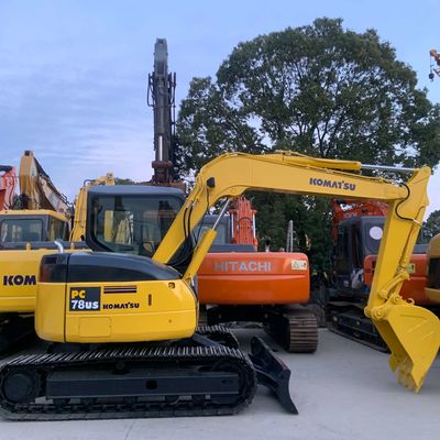 Used Komatsu Excavator Pc78 7.67 Tons Second Hand Crawler Digger For Construction