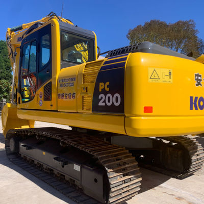 Used Komatsu PC200 Backhoe Excavator Second Hand Construction Machinery Water Cooling