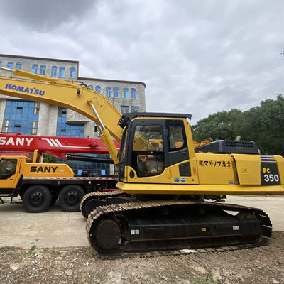 Yellow Color Komatsu PC350 Used Komatsu Diggers 32300kg For Construction Mining