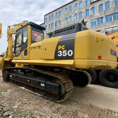 Yellow Color Komatsu PC350 Used Komatsu Diggers 32300kg For Construction Mining