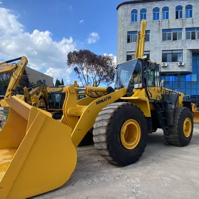 Construction Works Used Komatsu WA470 Loader 204kW Water Cooling 2nd Hand Loaders