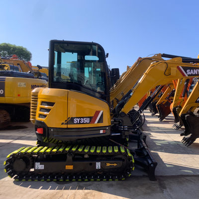 Hydraulic Used Excavator Digger SANY 35U Earth Moving Machinery 3780 kg