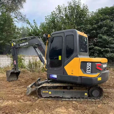 2000rpm 36.5kw Used VOLVO EC55D Excavator Second Hand Construction Equipment