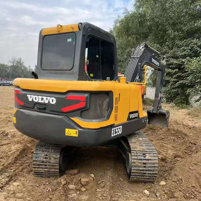 2000rpm 36.5kw Used VOLVO EC55D Excavator Second Hand Construction Equipment