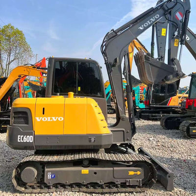 5790kg Used Volvo Excavator VOLVO EC60 Earth Moving Machinery 0.3 Cubic Meters Bucket
