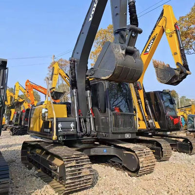VOLVO EC140 Used Hydraulic Excavator 77KW Old Volvo Crawler Excavator High Efficiency