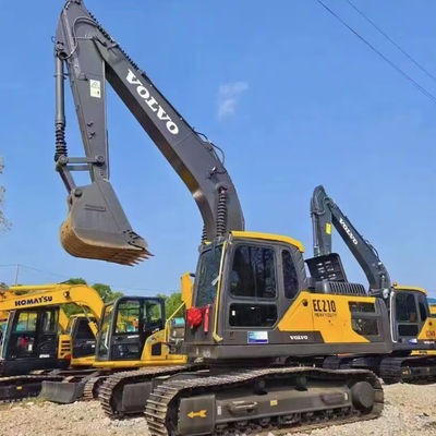 Material Handling Used Volvo Excavator , VOLVO EC210 Second Hand Excavator