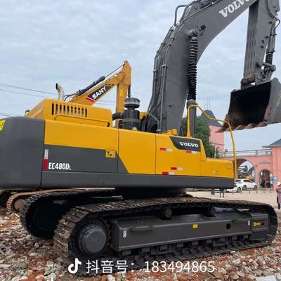 Hydraulic Used Excavator Equipment VOLVO EC480 Fuel Efficient For Demolition