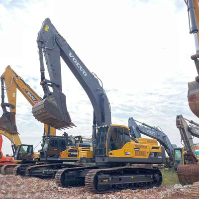 Hydraulic Used Excavator Equipment VOLVO EC480 Fuel Efficient For Demolition