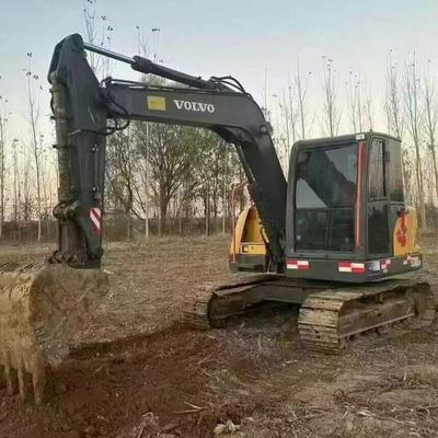 Volvo 80D Used Mini Excavator Digger 42kw 2100rpm For Road Construction