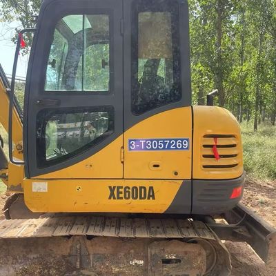 Yellow Used XCMG Excavator Digger Xcmg 60DA Small Crawler Excavator Machine
