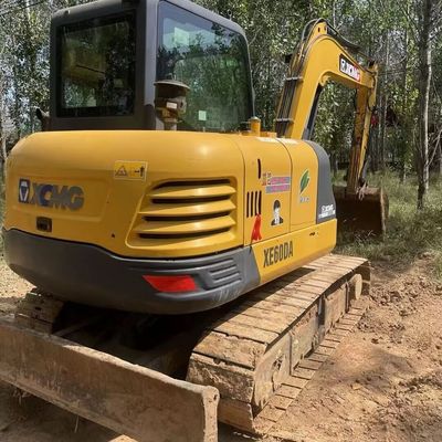 Yellow Used XCMG Excavator Digger Xcmg 60DA Small Crawler Excavator Machine