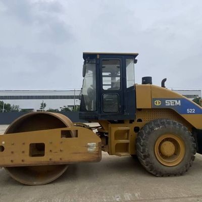 Mechanical Drive Used Road Roller SEM 522 Second Hand Road Compaction Roller