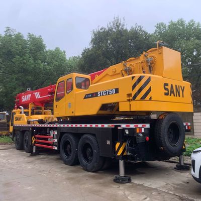 75 Ton Loading Used Sany 750 Crane Construction Hydraulic Second Hand Truck Crane