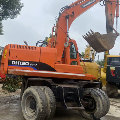 Doosan 150w-7 Second Hand Wheel Excavator Hydraulic Used Excavator Equipment