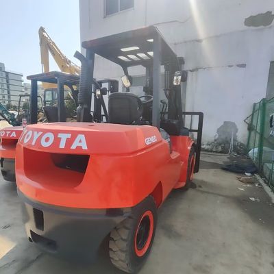 5 Tons Load Second Hand Forklifts Mini Toyota 50 Diesel Forklift High Efficiency